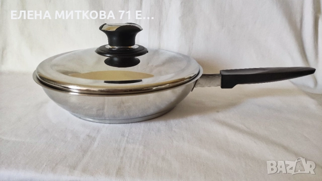 АМС масивен тиган от неръждаема стомана с термо капак