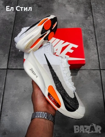 📌Nike Air Zoom Alphafly White 40 41 42 43 44 номер Цена 98 евро Еконт, снимка 2 - Маратонки - 53625464