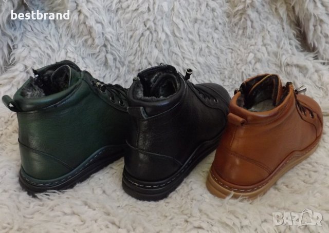 Боти, естествена кожа, три цвята, код 540/69, снимка 7 - Дамски боти - 42538851