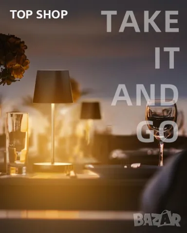 Quntis Акумулаторна безжична настолна LED лампа с възможност за димиране с докосване, черна, снимка 7 - Настолни лампи - 49418056