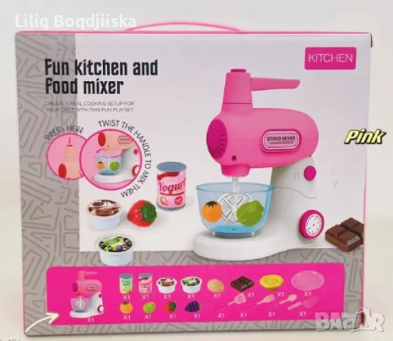 Играчка миксер с аксесоари със звуци и светлини Happy Kitchen, различни цветове, снимка 6 - Други - 48708233