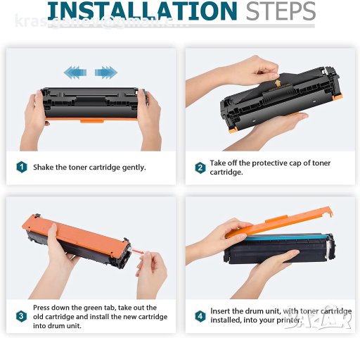 4 Тонера 207A 207X Multipack MFP M283fdw тонер (1 x W2210A W2211A W2212A W2213A) Замяна за HP Color , снимка 2 - Консумативи за принтери - 40437137