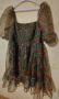 Лятна рокля от органза с флорални мотиви , снимка 1 - Рокли - 44518917
