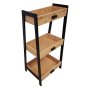 Етажерка за баня от бамбук и метал, снимка 2