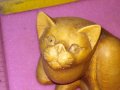 СИМПАТИЧНО МАЛКО СЛАДКО КОТЕНЦЕ ДЕКОРАТИВНА ДЪРВЕНА ФИГУРКА Стара РЪЧНА АРТ ИЗРАБОТКА 42883, снимка 14