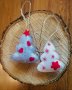 Коледна декорация елха/ Коледна играчка за елха от филц ръчна изработка 