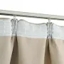 vidaXL Затъмняващи завеси с куки, 2 бр, бежови, 140x175 см, снимка 3