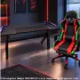 Комплект геймърско бюро с LED осветление и аксесоари и геймърски стол с RGB LED осветление и дистанц, снимка 1