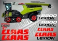 CLAAS Lexion 580 TT стикери надписи, снимка 17