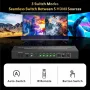 iArkPower 5 входа - 1 изход 4K@60Hz HDMI суич - аудио екстрактор с оптичен и 3,5 mm изход, снимка 3