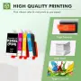 Нови 924XL мастилници за HP OfficeJet Pro 8122e 8130e, 4 цвята, висок капацитет за печат принтер , снимка 6