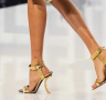 Дамски сандали на ток BALMAIN - реплика, снимка 1 - Дамски обувки на ток - 36116745