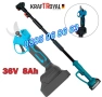 Комплект 2 в 1 акумулаторна лозарска ножица 36V 8Ah с телескопичен прът, снимка 1