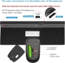 HXMJ Безжичен комплект клавиатура и мишка с голям шрифт и USB приемник, снимка 6