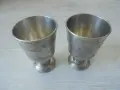 № 8765  две стари метални / калаени чаши SKURDAL PEWTER, снимка 2