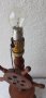 Работеща Стара дървена нощна лампа с рул, морски декор, морска декорация, снимка 4