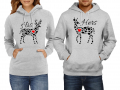 Суитчър/Суитшърт за двойки Deer Buck Hers deer,Подарък,Любов,Влюбен,Празник, снимка 1