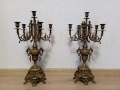 Комплект от два много големи масивни бронзови свещника - свещник, снимка 1