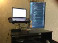 Дизайнерска Стойка ЛАПТОП+МОНИТОР Алуминиева Регулируема , снимка 6