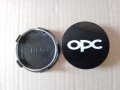 Черни капачки за централен отвор на джанта с лого ОПЦ OPC  кола автомобил ван, снимка 1 - Аксесоари и консумативи - 41557307