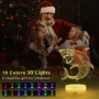 Холограмна 3D LED лампа Гладна Акула - дистанционно управление 16 цвята+други режими на управление, снимка 4