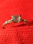 Стар Посребрен СКЪПОЦЕНЕН АРТ ДЕКО ПРЪСТЕН от БЛАГОРОДНА СТОМАНА МАЙСТОРСКИ с ГОЛЯМ ЦИРКОН 27531, снимка 2
