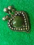 ВЪЗРОЖДЕНСКИ СТАРИНЕН ОСМАНСКИ НАКИТ ТРЕПКА с НЕФРИТ САЧАН 15111, снимка 3