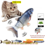Мърдаща се рибка за котки тип играчка - КОД 3118, снимка 5