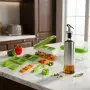 Кухненско Ренде за зеле, моркови с контейнер - Nicer Dicer Plus от 13 части Подарък Бутилка за зех, снимка 3