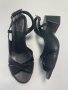 Дамски сандали с ток - Черни 39, снимка 1 - Дамски обувки на ток - 41803209