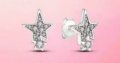 Сребърни обеци Пандора звезди"Звезден миг"/нови, снимка 1 - Колиета, медальони, синджири - 44348513