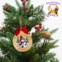 Дървена персонализирана висулка за елха Коледа, снимка 8