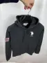 U.S. Polo Assn. Памучна блуза с качулка, размер S, снимка 6