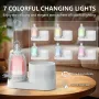 DOUDING 4в1, 400 мл Стъклен дифузор за етерично масло с Bluetooth високоговорител, 7 цветни светлини, снимка 4