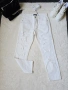 Дамски бял панталон с накъсан ефект , снимка 3