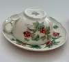 Порцеланов сет чаша с чинийка за чай Seltmann Weiden Bavaria W.Germany, Waldbeere, снимка 5