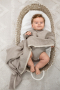 Babyly ленено одеяло пелена 100 х 100 см – бежово, снимка 1 - Спално бельо и завивки - 44747602