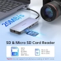 Нов адаптер 10 в 1 Type-C Хъб с HDMI, LAN, USB 3.0, SD/TF за лаптопи, снимка 8