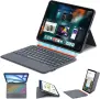 Калъф с отделяща се клавиатура за iPad Pro 11 M4/M5, сив, снимка 1