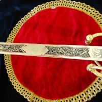 Старинен меч Colada del Cid,Toledo,позлата. , снимка 9 - Антикварни и старинни предмети - 39999110