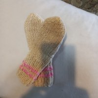Ръчно плетени бебешки чорапи от вълна, ходило 10 См., снимка 2 - Бебешки чорапи - 39822679
