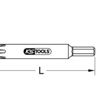 KS TOOLS 911.5175 Накрайник/бит усилен RIBE М12, дължина 100мм, 5/16", снимка 2 - Гедорета - 40564016