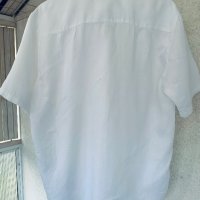 Лукс бяла ленена риза 120% LINO Италия, снимка 10 - Ризи - 41142342