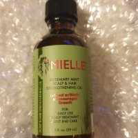 Mielle Organics Rosemary Mint Scalp & Hair Strengthening Oil, заздравява при косопад, розмарин, снимка 6 - Продукти за коса - 39701605