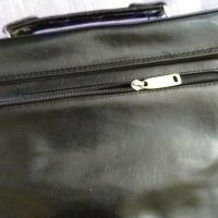 Чанта кожена през рамо женска с 5 прегради с цип 270х215х130мм, снимка 6 - Чанти - 41937157