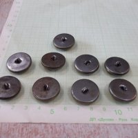 Лот от 9 бр. копчета с петолъчки метални от соца, снимка 4 - Други ценни предмети - 35925458