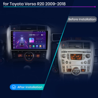 Мултимедия Android за Toyota Corolla Verso 2009-2018, снимка 2 - Аксесоари и консумативи - 44761791