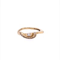 Златен дамски пръстен 1,83гр. размер:54 14кр. проба:585 модел:20119-1, снимка 1 - Пръстени - 42554741