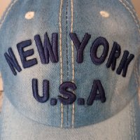 Мъжка дънкова шапка с козирка New York, снимка 4 - Шапки - 41491838