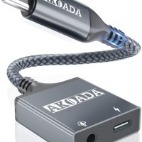 AkoaDa 2-в-1 USB-C PD и 3,5 mm аудио адаптер за Aux, стерео, снимка 1 - Други - 41608421